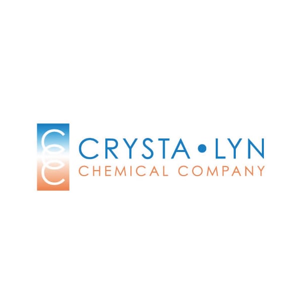 Company Logo Design | Crysta Lyn Chemical Company |target market focused on development, manufacturing, fine chemicals | business located in Binghamton, NY