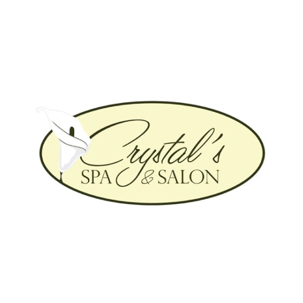 Boutique Logo Design | Crystal's Spa & Salon |target market focus on men, women, haircare, and spa services | spa and salon located in Ithaca, NY