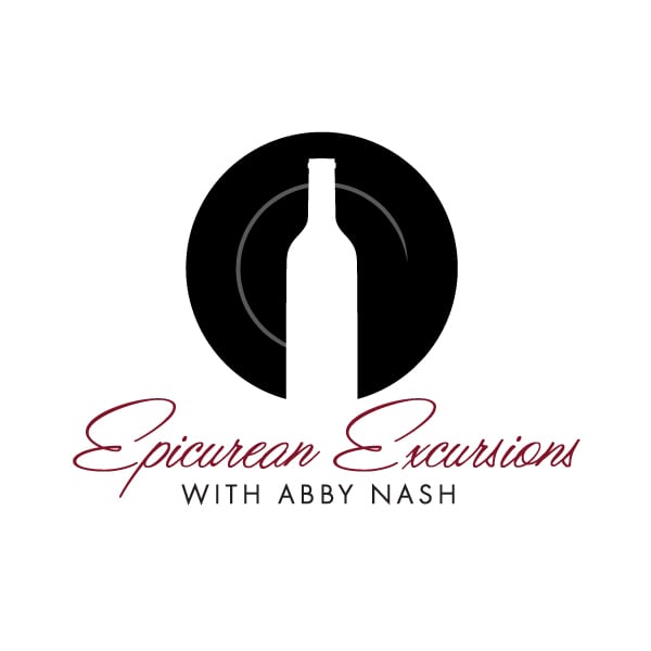 Small Business Logo Design | Epicurean Excursions with Abby Nash |focused target market on tourism of the Finger Lakes, guided visits, wineries, restaurants, deluxe accomodations, and wine education events | small wine centered business located in Ithaca, NY