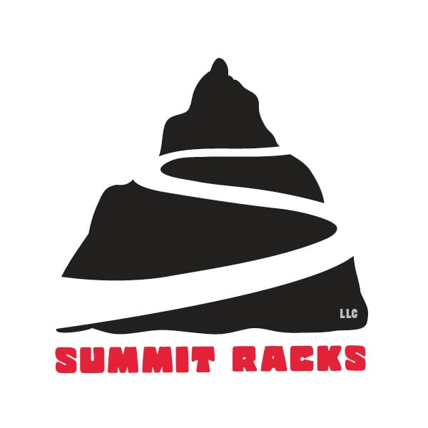 Business Logo Design | Summit Racks | focused target market on moutain bikers and outdoor enthusiasts | business located in Virgil, NY