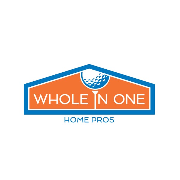 Small Business Logo Design | Whole in One Home Pros | focused target market of landscaping, hardscaping, home repair|located in Ithaca, NY
