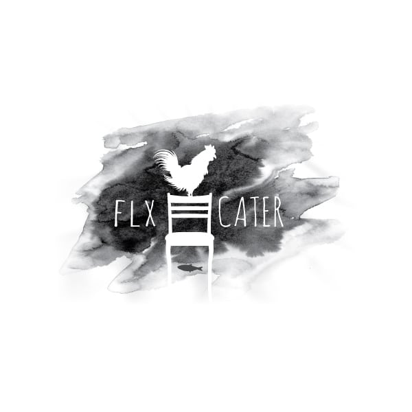Restaurant Logo Design| FLX Cater|owned by master sommelier Christopher Bates| target market of catering, ecclaimed food, event services, and multi course tasting menu | located in Dundee, NY