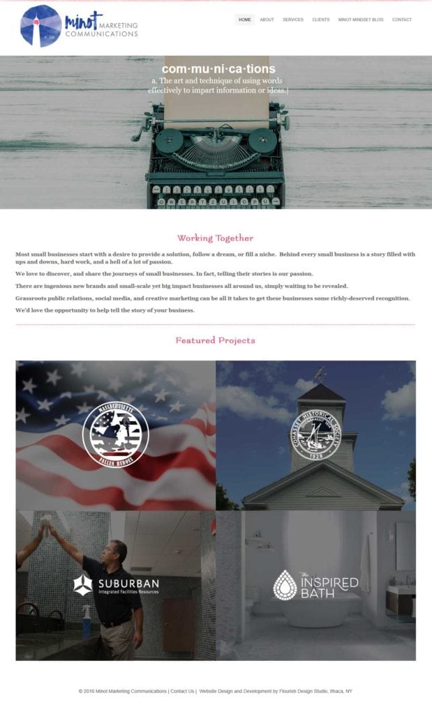 Marketing Website | Minot Marketing Communications | Marketing Services for Businesses and Organization in Marlbrough, NY