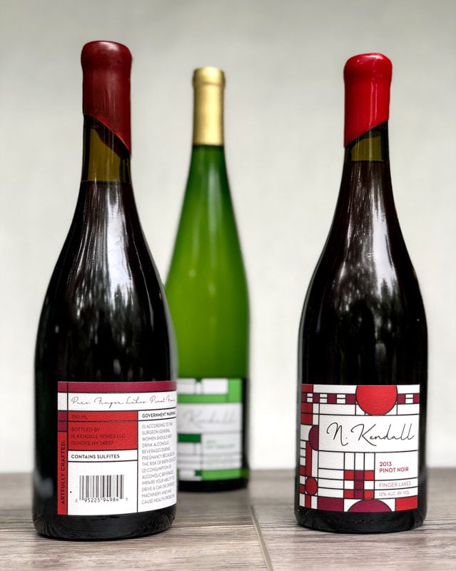 Creative Wine Label Group | Nathan Kendall Wines | Inspired by Frank Lloyd Wright | Winery in Finger Lakes, NY